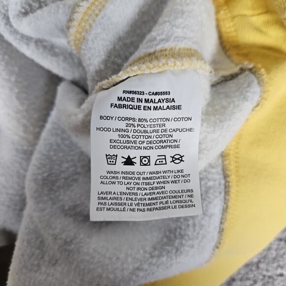 Nike Hoodie Mens Large Yellow AOP Swoosh Logo Pullover DB4607-761 - Picture 4 of 14